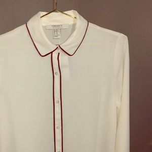 F21 Ivory Woman’s Button down shirt